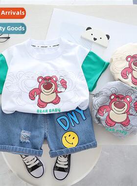 Childrens clothing childrens short-sleeved su 2023 new baby