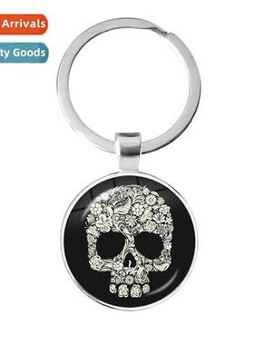 Skelet keychain metal keychain Halloween gift key ring bag c