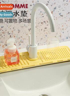 Silice Kchen Drainage Mats Faucet Splash Pad Hwashing Stati