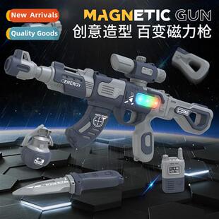 assembled Magnetic gun DIY disassemb Childrens hmade Variety