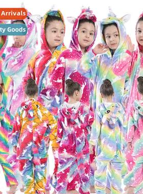 2018 new fall  winter childrens carto animal e- pajamas Pega