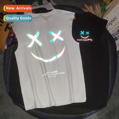 Spring  summer nd  Hg Kg style undershirt mens printed round