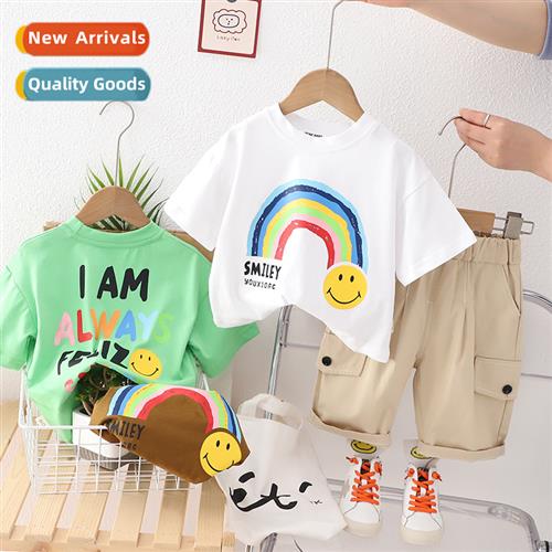 Small  medium-sized boys summer carto short-sleeved su baby