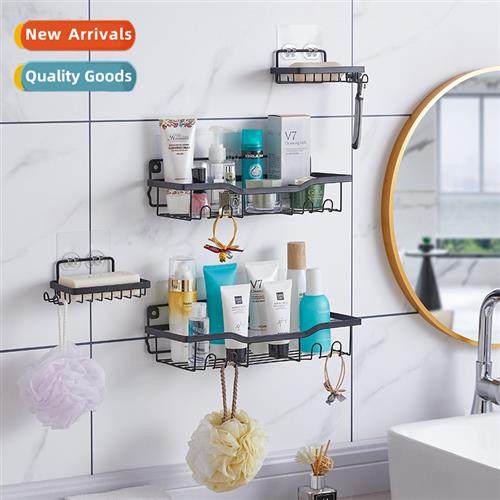 Ir free bathroom shelf soap rack household kchen spice bottl