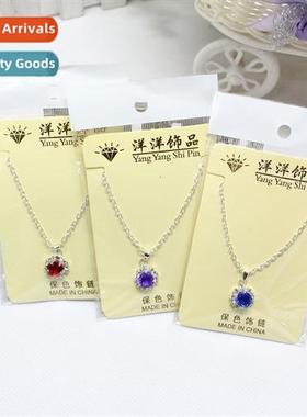 alloy fashi gemste necklace wh gemste necklace necklace vari