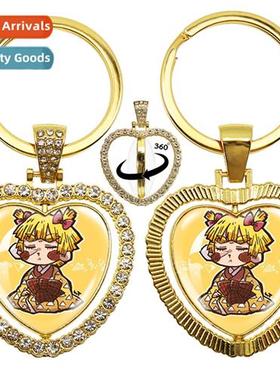 Manga Q Ghost Destructi Blade Glass Round 360 Degree Rotatin