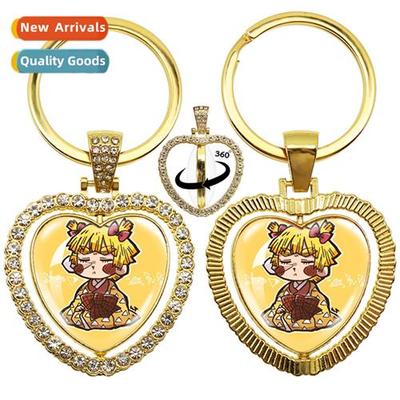 Manga Q Ghost Destructi Blade Glass Round 360 Degree Rotatin