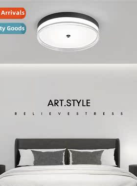Italian minimalist master bedroom ceiling light Scinavian mo