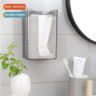 Tissue box wall mounted hole-free household facial tissue wa