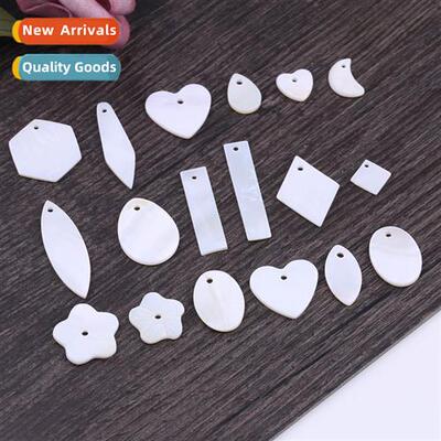Natural whe shell rectangular round geometric shape hmade DI