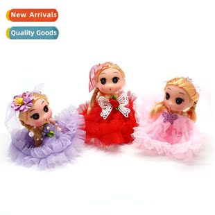 12CM Princess doll childrens toys Keychain bag hanging carto