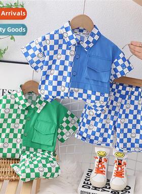 Childrens clothing boys su summer 2023 new baby girl colorfu