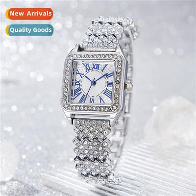 Watch female light luxury elegant retro diamd quartz watch l