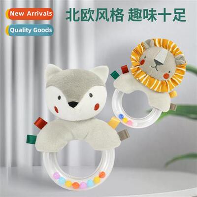 INS newborn baby plush toys baby h rattles sting animals can