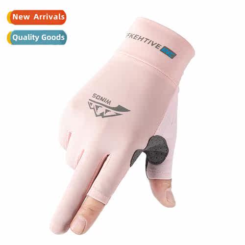 Sunscreen gloves two-finger gloves men and women driving swe