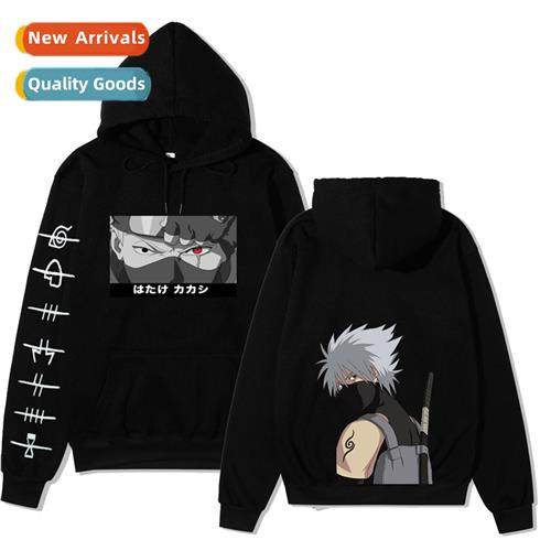 2020 Naruto Sweatshirt Mens  Womens Casual Hoodie Kakashi Bl