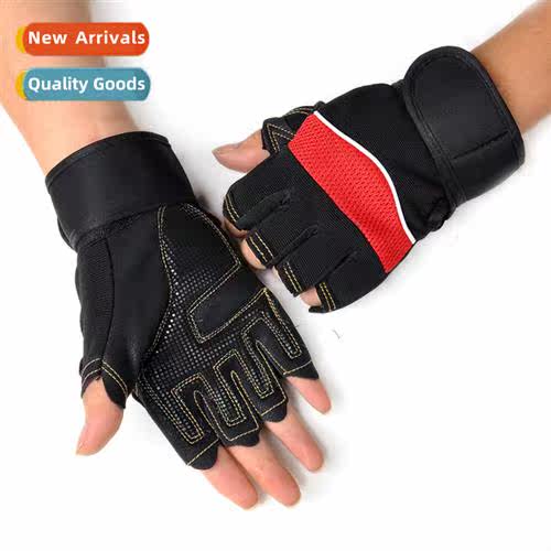 Fness Mens Half Finger Gloves Equipment Training Sports Glov