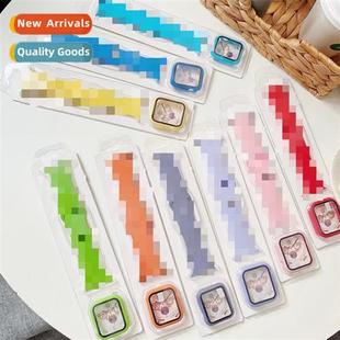 适用Apple silicone case mounted case strap apple watch 87SE6