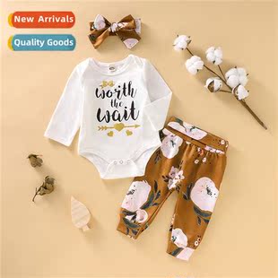 2020 new fall sleeve printed winter letters Girls fashi