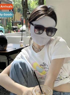 New summer face Gini ice silk sunscreen mask eye protecti ha