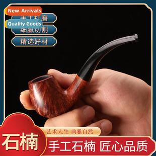 Briarwood pipe hmade pipe medium apple pipe old-fashied curv
