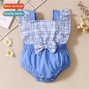 fall 2021 plaid baby children sleeveless spring ins new