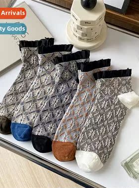 Socks womens short socks cott ins tide sweat absorbent hundr