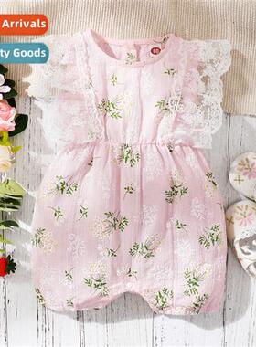 ins baby spring  fall  2022 new n sleeveless small flowers b