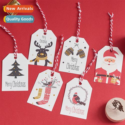 100pcs/set Christmas tags Christmas e decorati tags hanging