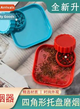 New Product Cigarette Grinder Tray 2-in-1 Awake Grass Tray C
