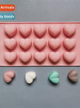 15 heart-shaped raindrops chocolate 229 silice mold cake pud