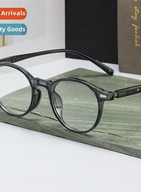 14514 classic retro small frame round TR90 plano glasses ric