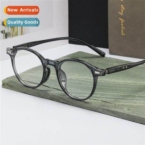 14514 classic retro small frame round TR90 plano glasses ric