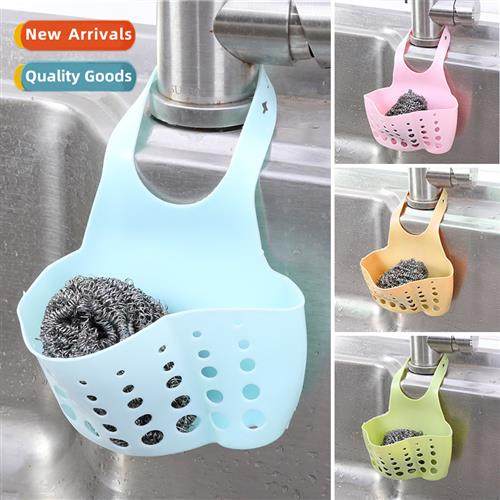 Kchen Shelf Faucet Spge Drainer Hanging Adjustable Snap Pock
