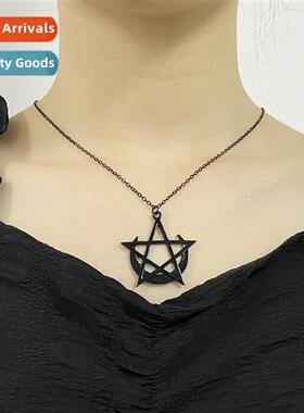 New Pentagram Mo Necklace Skelet Plating Alloy Pendant Neckl