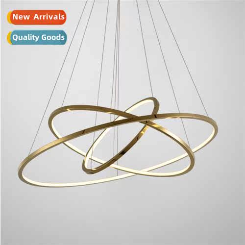 Scinavian minimalist chelier stainless steel high ceiling ho