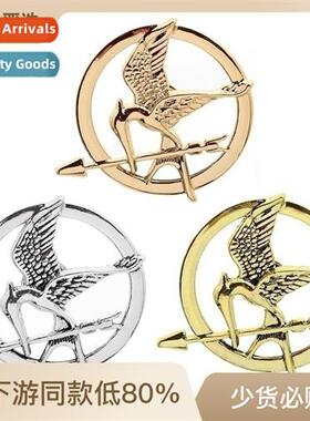 Mockingjay persalized logo logo wh students alloy brooch cor