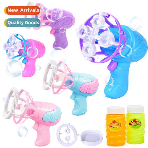 Electric fan bubble gun bubble in bubble automatic night mar