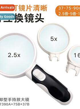 2.5x-5x-16x hheld optical glass lens wh light magnifier anti