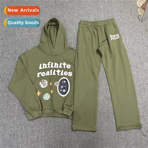 BPbroken Infine Realy Broken Planet Printed Styroam Sweatshi