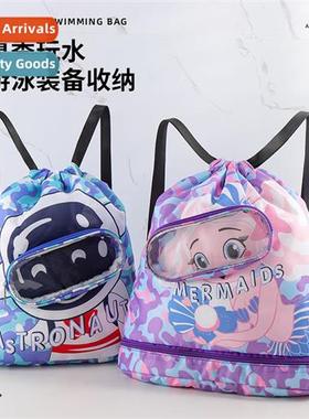 Swimming bag wet  dry separati children waterpro shoulder be