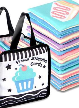 New baby visual stimulate intelligence fun card portable set