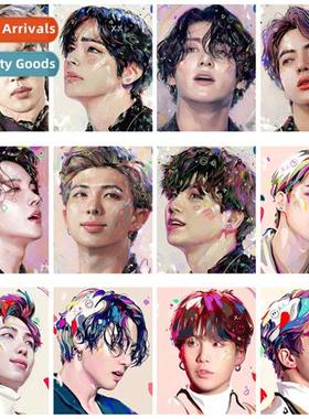 Diamd painting 2024 new bulletpro boy group Kim Taehyung bea