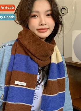 Retro fashi Yangqi colorful stripes Korean versi   Dgdaemun