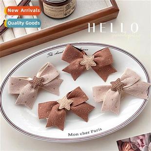 Laddie style girls winter clips American star Autumn bow