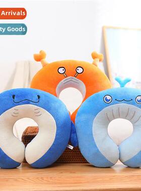 Ocean U-shaped neck pillow plush toys whale shark pillow fic