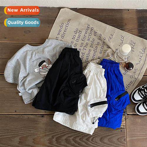 Childrens summer five pants 2023 new boys loose casual short