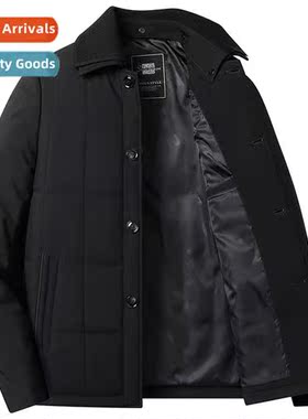 Middle-aged and elderly grandfar men thickened jacket cott c