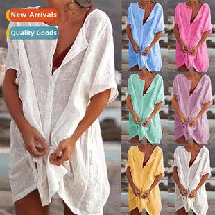 color size medium Womens loose multi length sol shirts