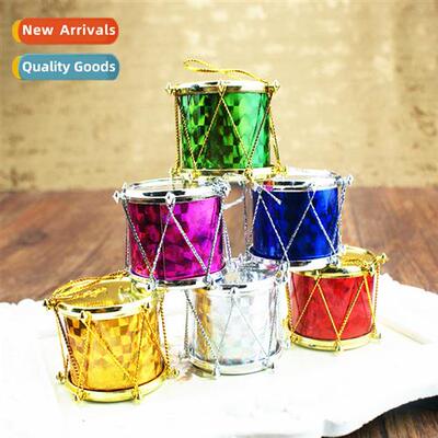 Christmas holiday decoratis 2.5-5cm Christmas drum gold, sil